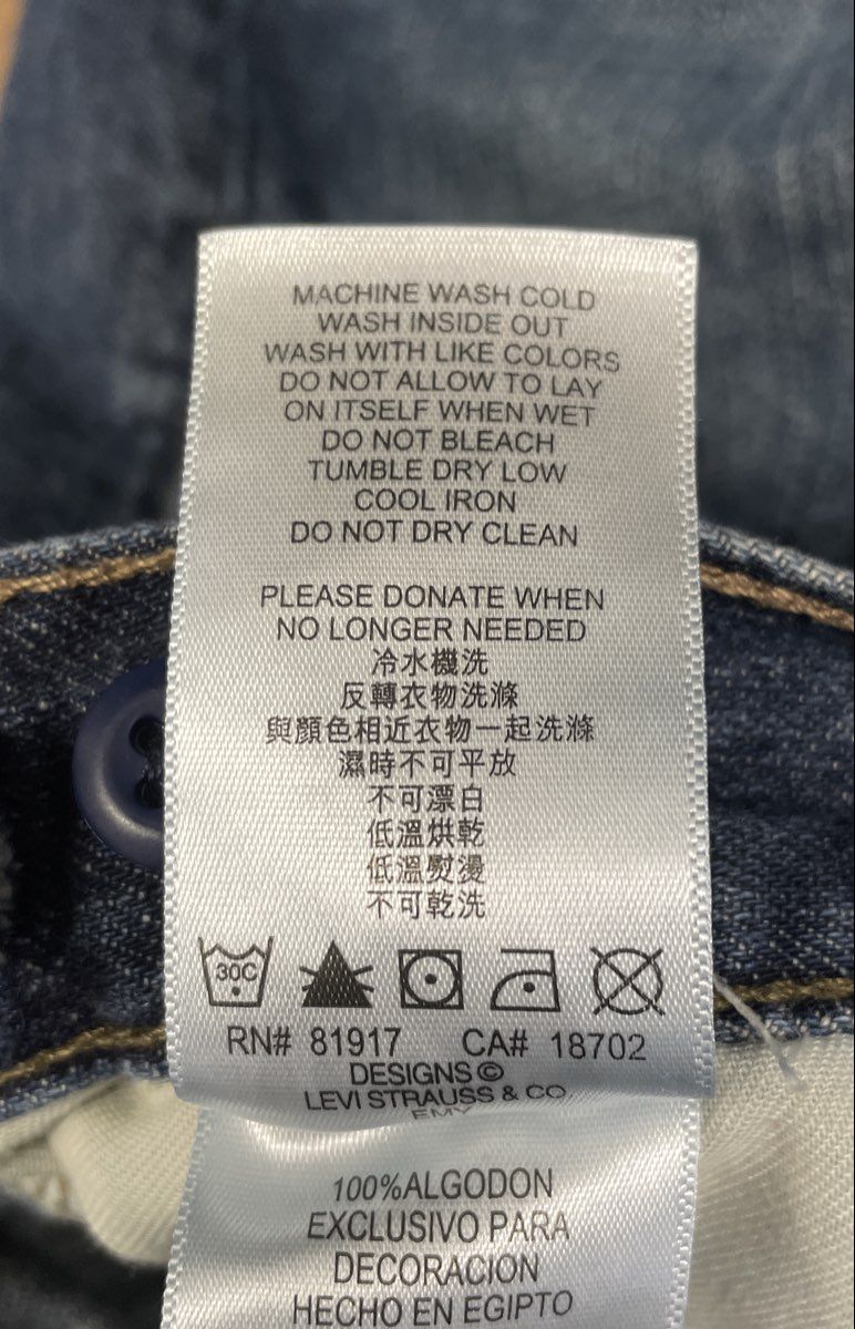 Levi's Boys 505 Regular Fit Jeans Blue Cotton Straight Leg Sz 10 Husky 30x26