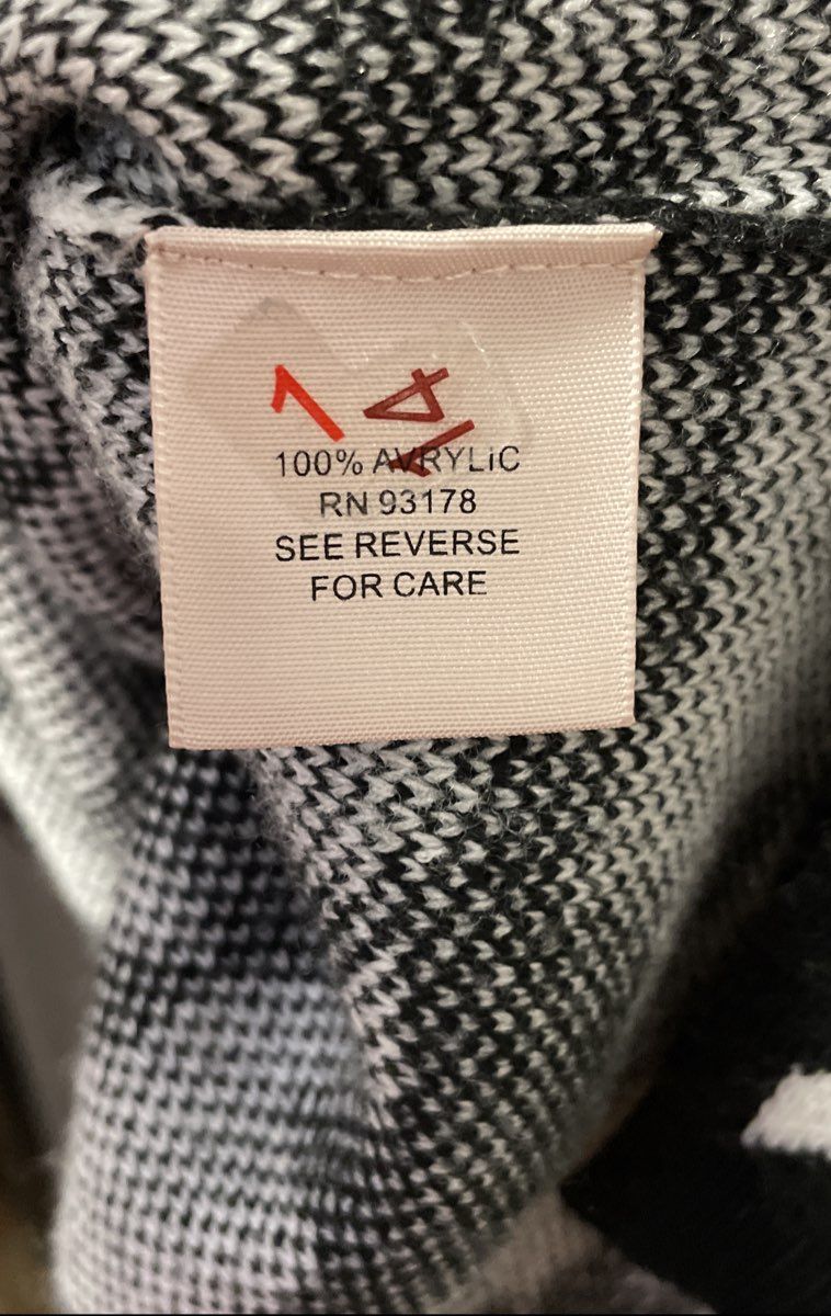 Philosophy Republic Clothing Women's Black White Houndstooth Mock Neck Sweater S