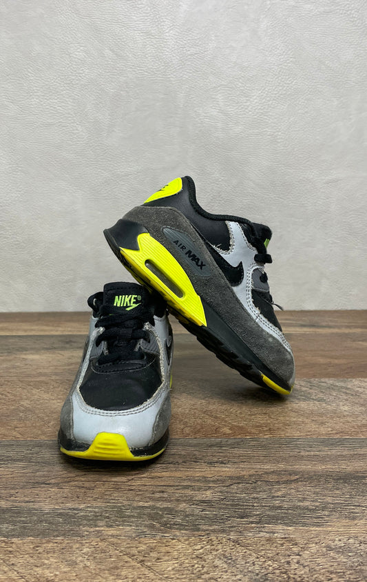 Nike Air Max 90 Black Volt Anthracite Toddler Sneakers Size 9C