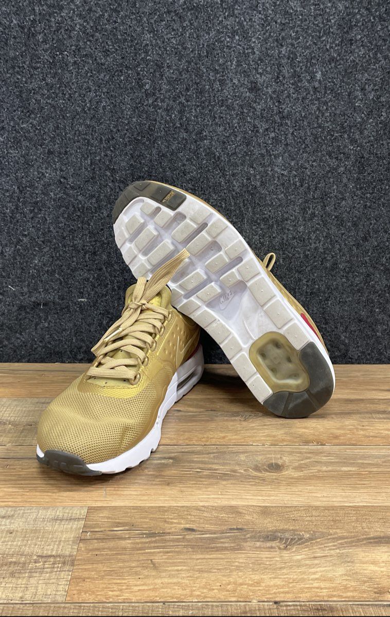 Nike Air Max Zero QS Metallic Gold Varsity Red Men's Running Shoes Size 9.5
