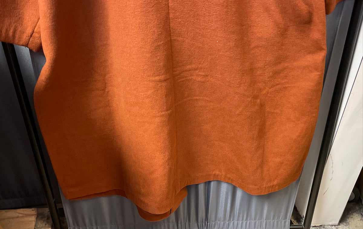 Lane Bryant Women's Rust Wool Blend Open Front Coat Oversized Sz 28