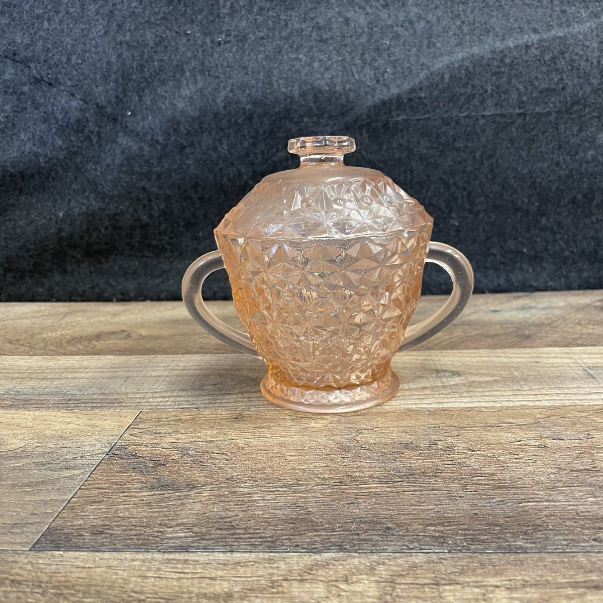 Jeannette Glass Sugar Bowl Pink Depression Glass