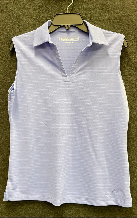 Lady Hagen Women's NWT Periwinkle Sleeveless Golf Polo Shirt Size M