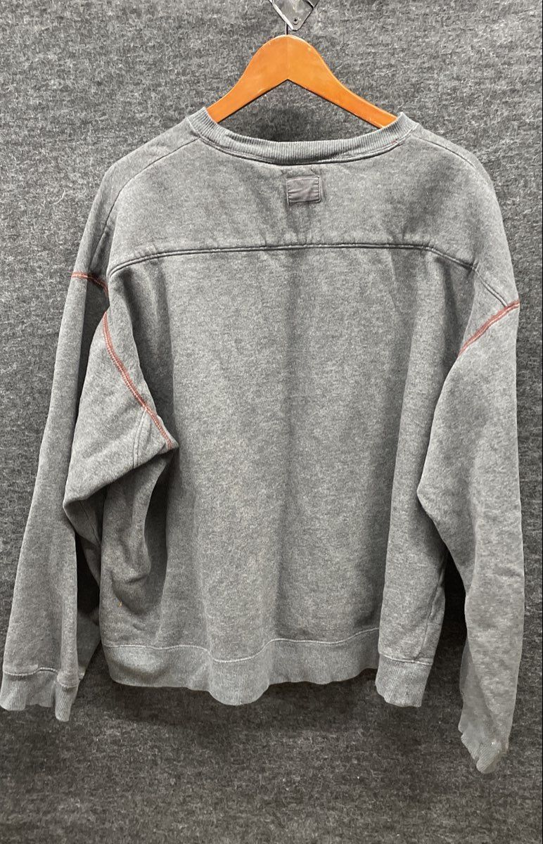 Columbia Men's Grey Crewneck Sweatshirt Contrast Stitch Embroidered Logo Sz XL
