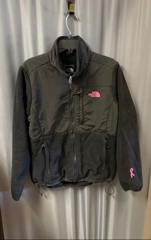 The North Face Women's Denali Fleece Jacket Black Breast Cancer Pink Sz M