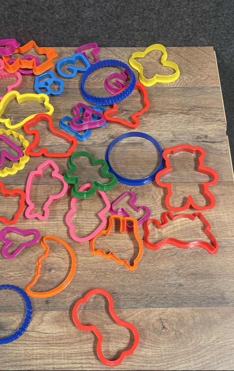 Wilton 101 Cookie Cutter Set Plastic Assorted Shapes Letters Numbers Holiday