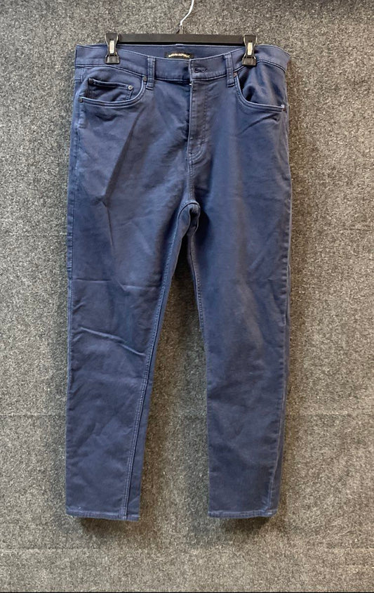 Banana Republic Men's Navy Blue 5-Pocket Stretch Twill Pants Sz 34x32