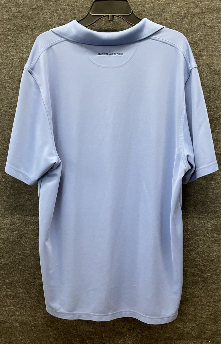Under Armour Men's Heatgear Loose Fit Short Sleeve Polo Shirt Blue Size XL