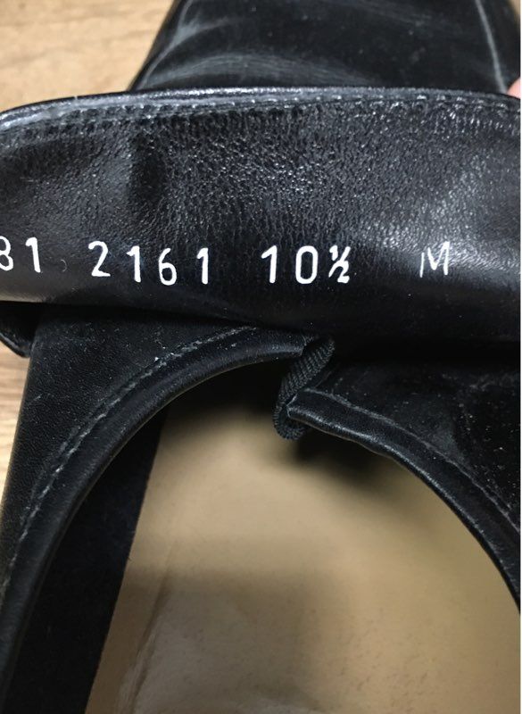 Via Europa Black Leather Square Toe Slip On Loafers Made in Italy Size 10.5 M