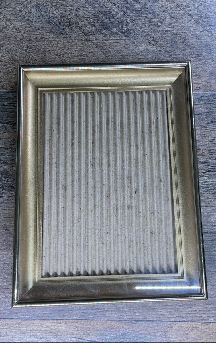 Set Of 4 Small Glass/Metal Picture Framed