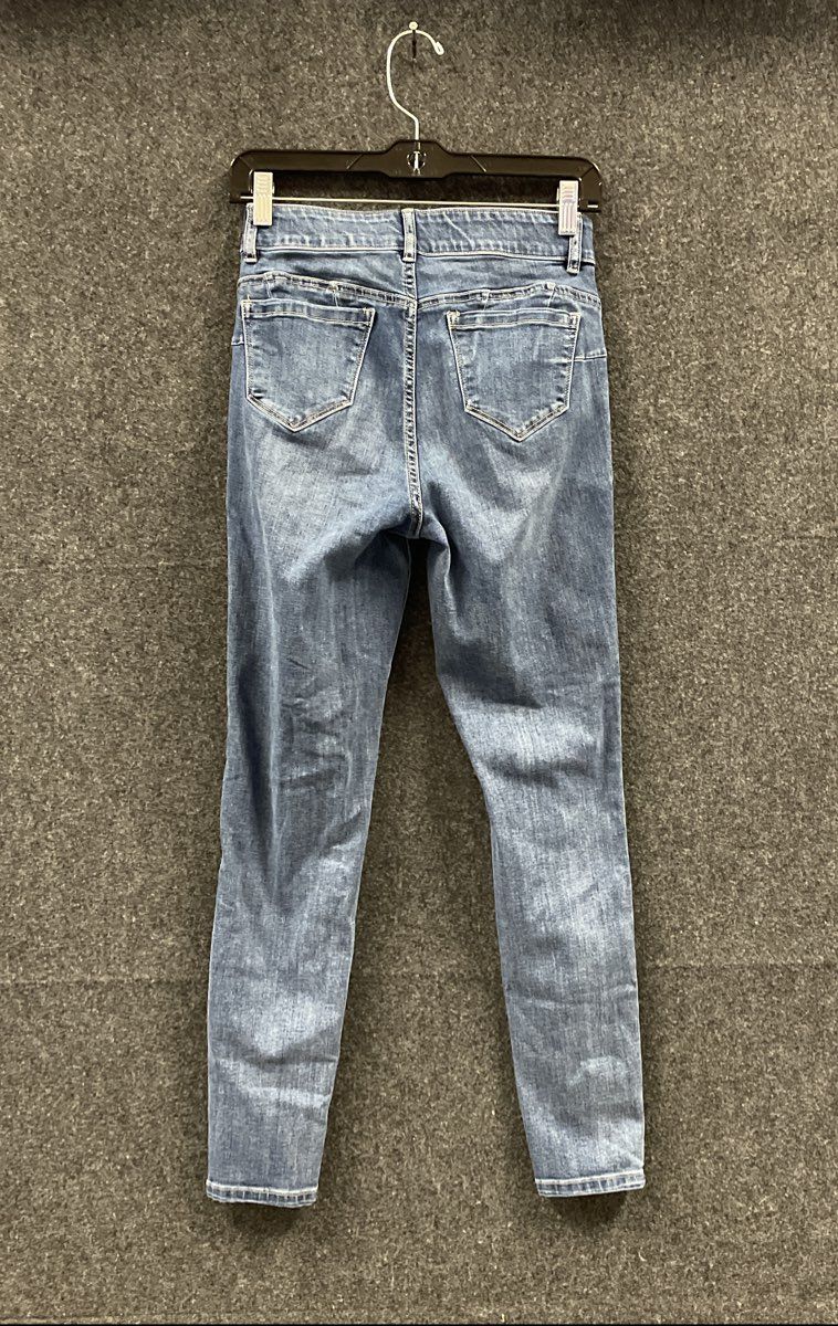 Frank Lyman Women's Blue High Rise Skinny Jeans Montreal Design Collection Sz S