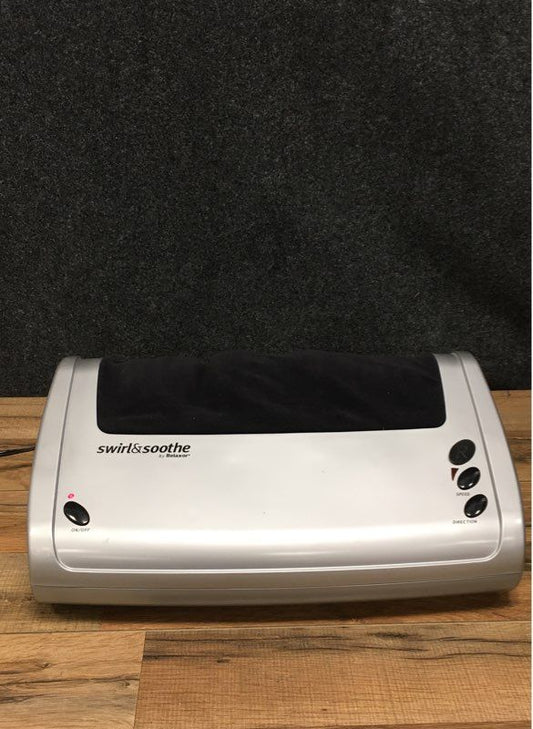 JB Research Swirl & Soothe Model 710 Electric Foot Massager Silver