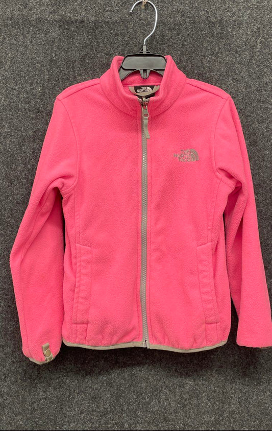 The North Face Girls Pink Glacier Full Zip Fleece Jacket Size XS (6)