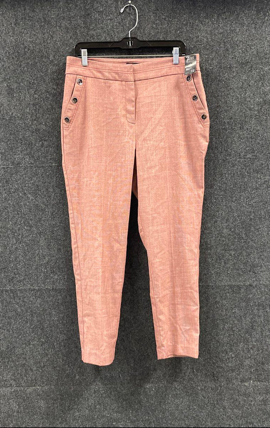 7th Avenue Design Studio Women's Red High-Waist Ankle Pants Stretch Sz 12 NWT