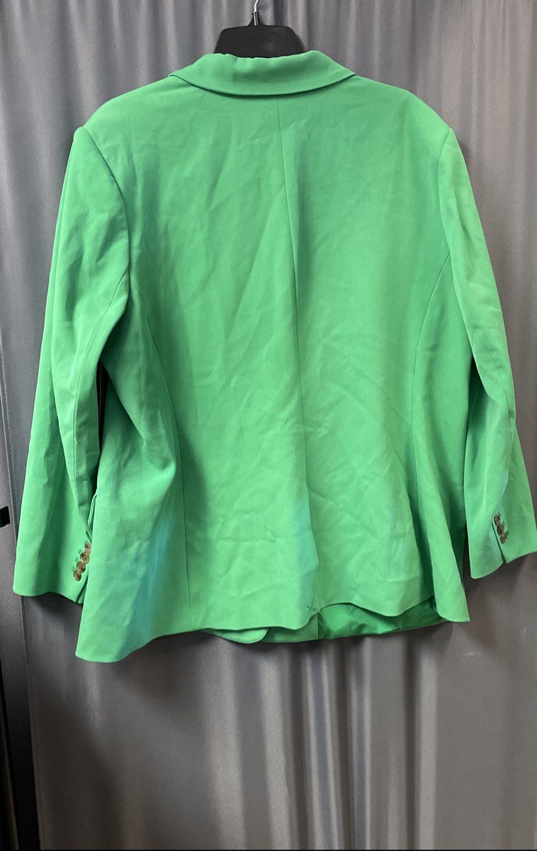 Halogen Women's Vivid Green Single Button Blazer NWT Sz 18W