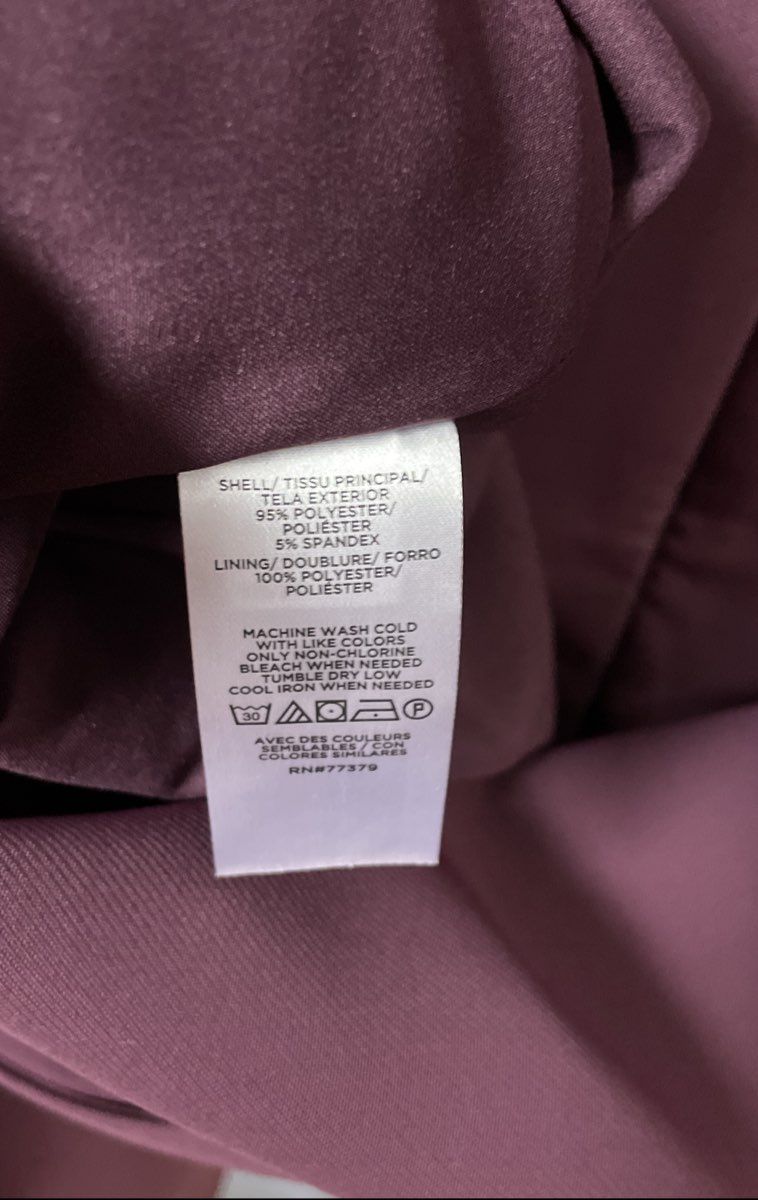 Ann Taylor Women's Purple Long Sleeve Shift Dress Plum Crew Neck NWT Sz 4