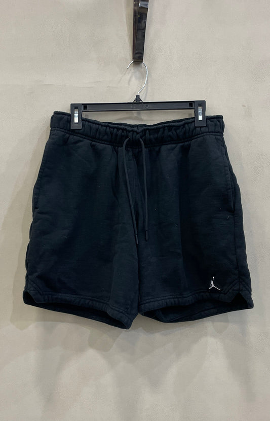 Jordan Men's Black Fleece Shorts Jumpman Logo Drawstring Pockets Sz M