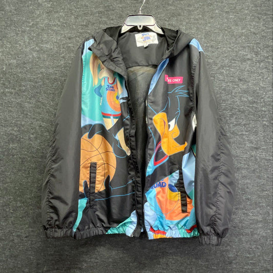 Members Only Space Jam A New Legacy Tune Squad Hooded Windbreaker Jacket Sz 2XL