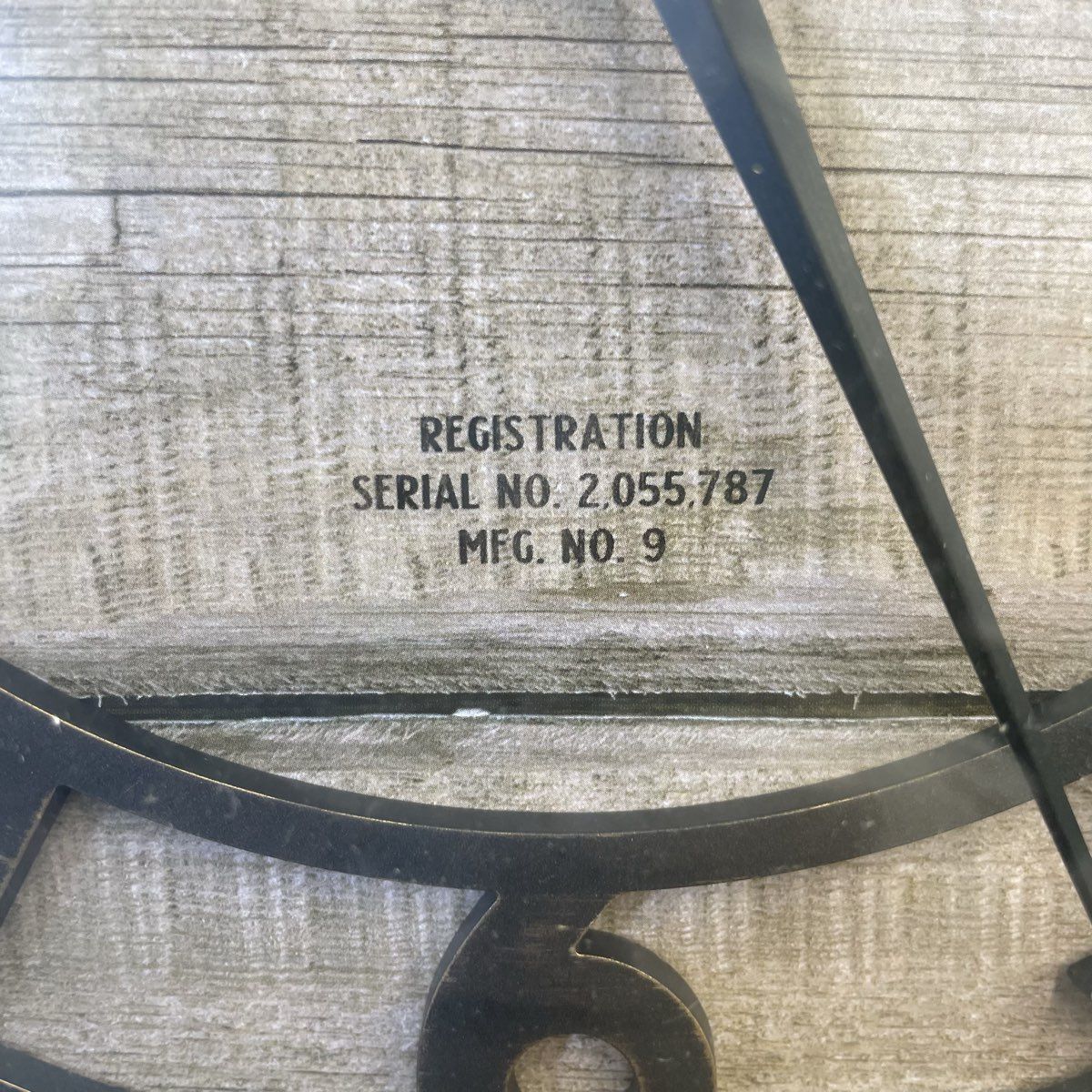 Sterling & Noble Gardens Rustic Clock