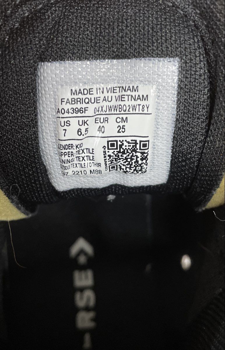 Converse Chuck Taylor All Star CX Explore High Top Black Sneakers Mens Size 7