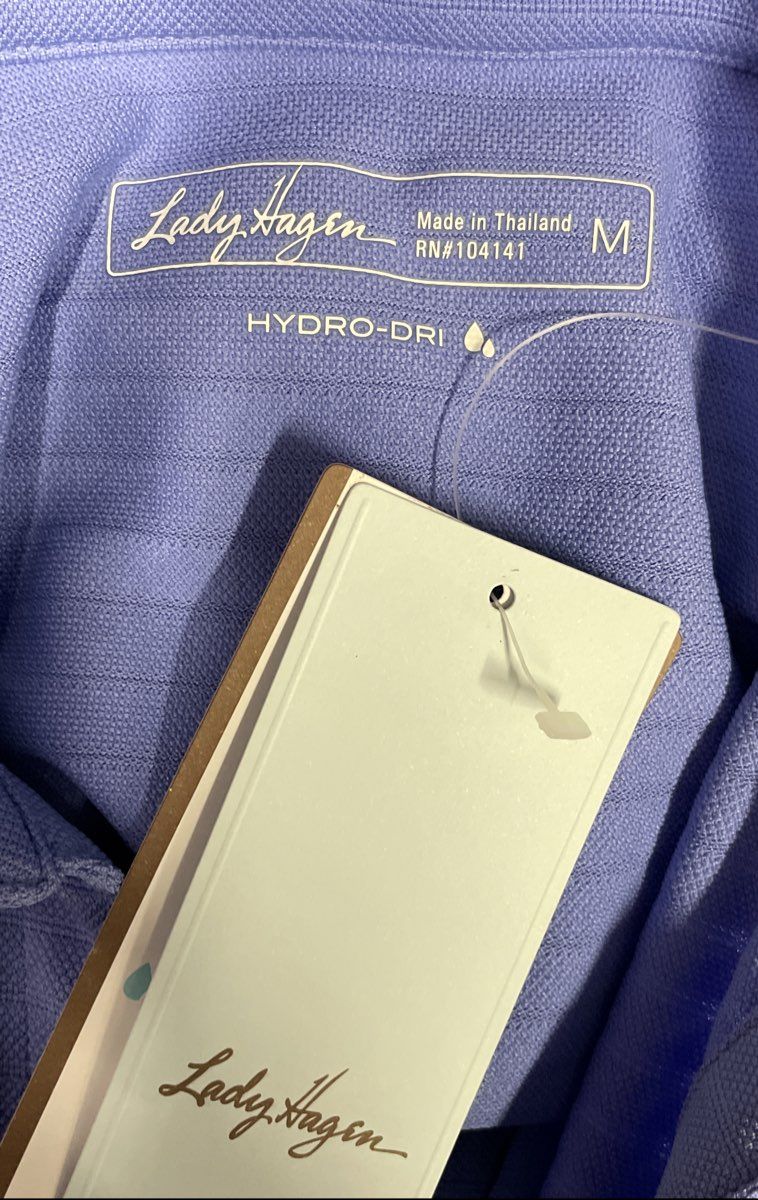 Lady Hagen Women's NWT Periwinkle Sleeveless Golf Polo Shirt Size M