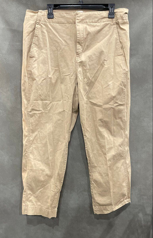 A New Day Women's Tan Khaki Stretch Cotton Lyocell Blend Chino Pants Size 16