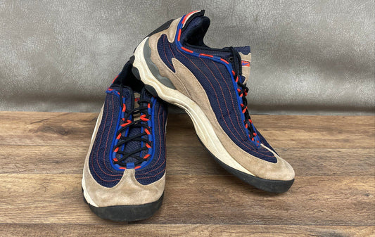 Nike ACG Air Skarn Sand Brown Blue Red Hiking Trail Sneakers Size 11