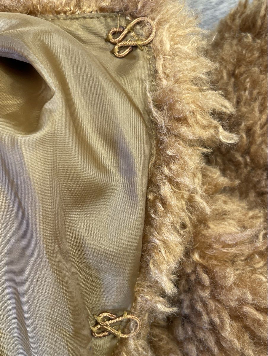 Apt. 9 Women's Brown Teddy Fleece Hook-and-Eye Lined Jacket Sz XL