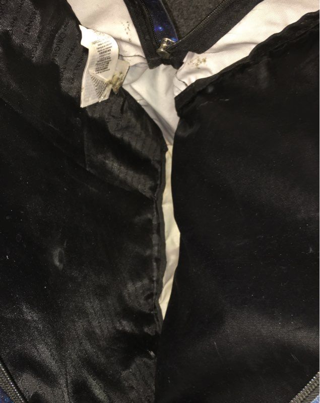 Jansport Galaxy Print Backpack Blue Purple Multi Pocket School Book Bag