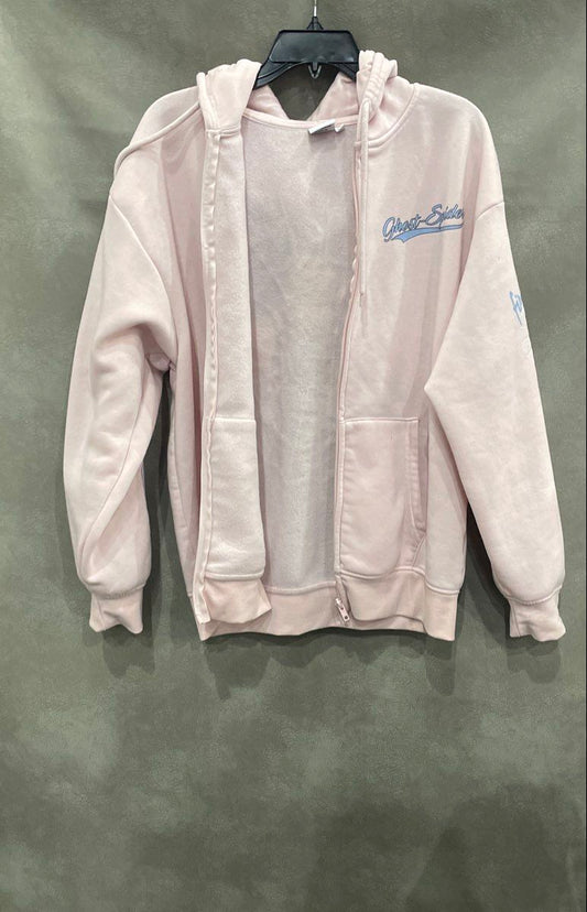 Marvel Women's Ghost-Spider Pink Graphic Full Zip Hoodie Gwen Stacy Size XL