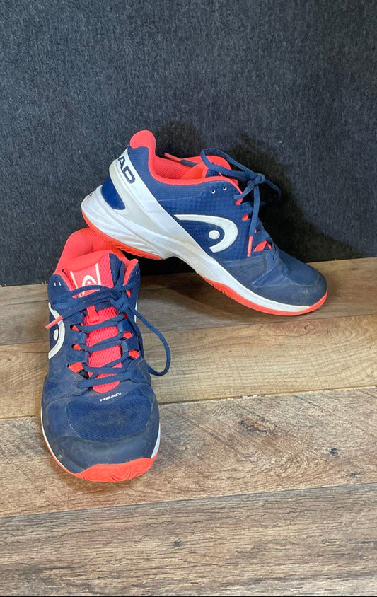 Head Nitro Pro Navy Blue Orange Women's Tennis Court Shoes Size 8.5