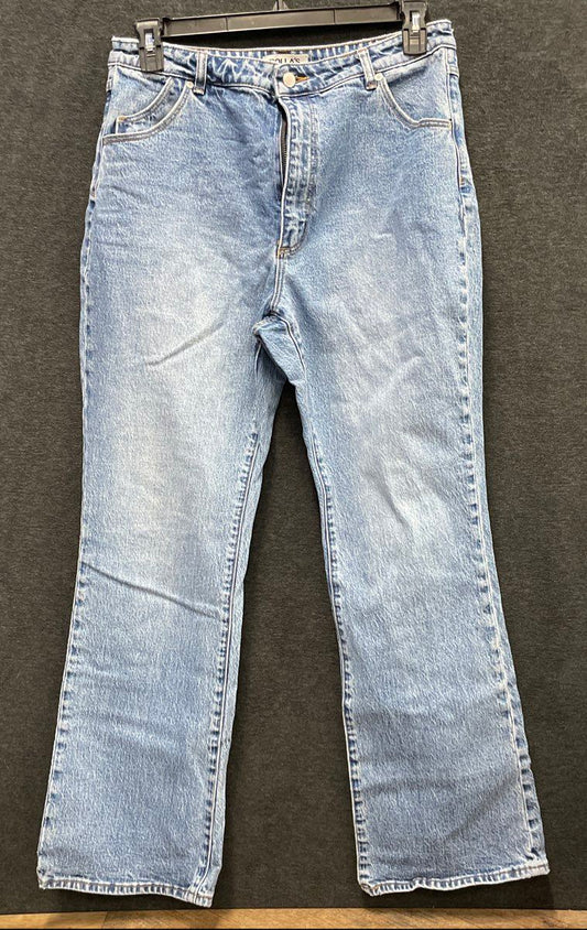 Rolla's Women's Blue High Rise Straight Leg Light Wash Jeans Size 12