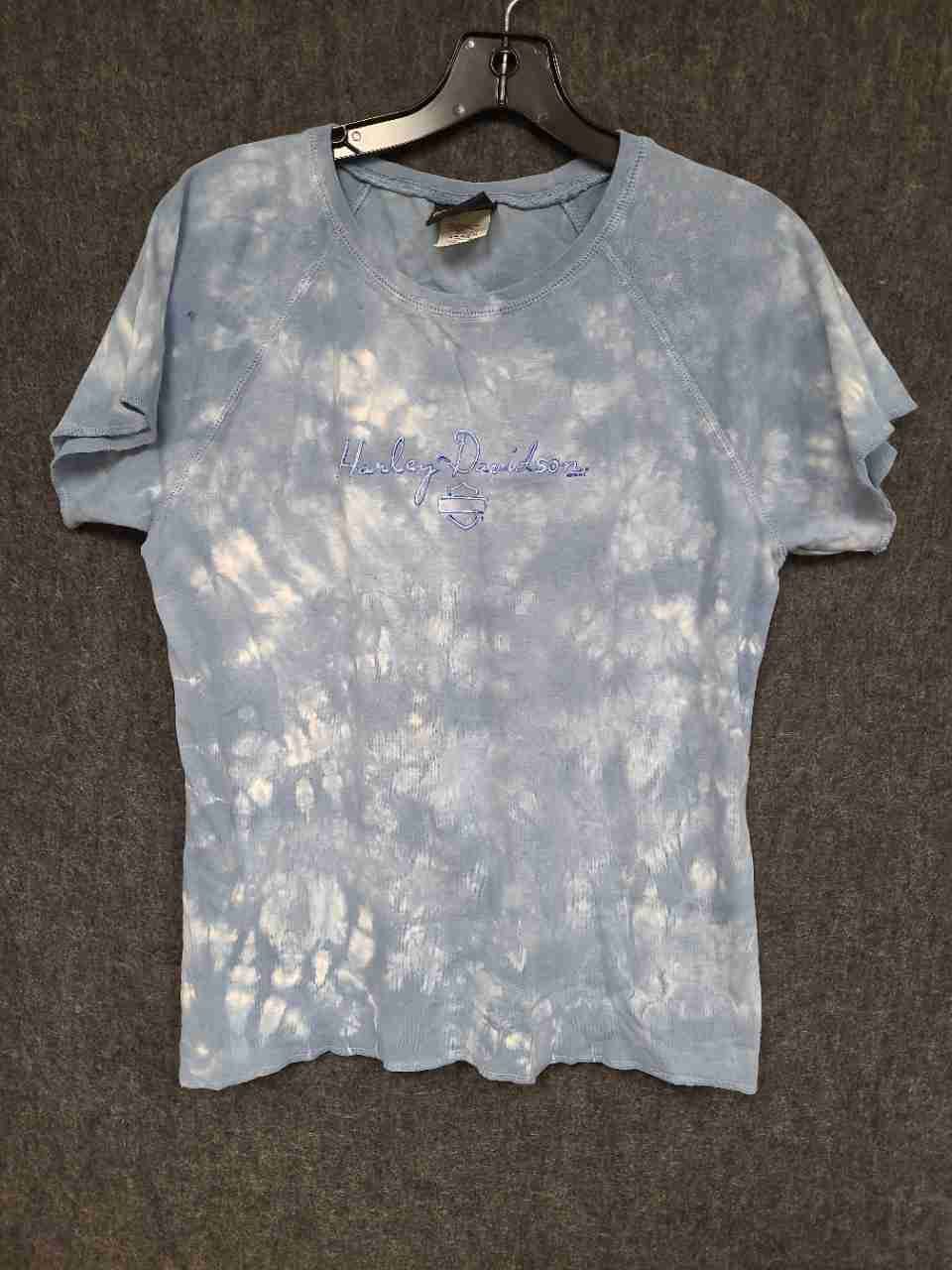 Vintage 2003 Harley-Davidson Orlando Florida Tie Dye Embroidered Shirt Sz L