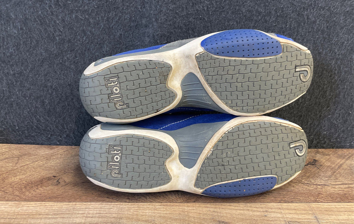 Piloti Prototipo Blue Suede Leather Driving Shoes Sneakers Men's Size 6 EU 38
