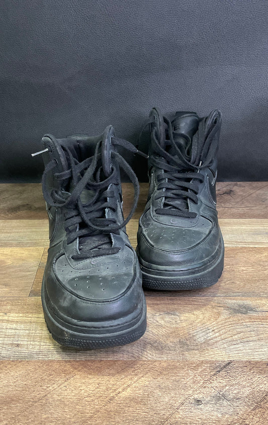 Nike Lunar Force 1 Duckboot High Triple Black Sneaker Boots Size 10
