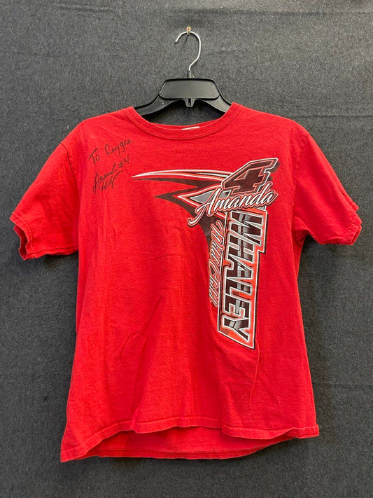 Amanda Whaley Signed Autograph Dirt Track Racing T-Shirt #4 Wild Child Sz Youth