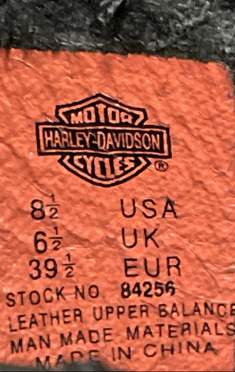 Harley-Davidson Lale Black Leather Side Zip Moto Boots Women's Size 8.5