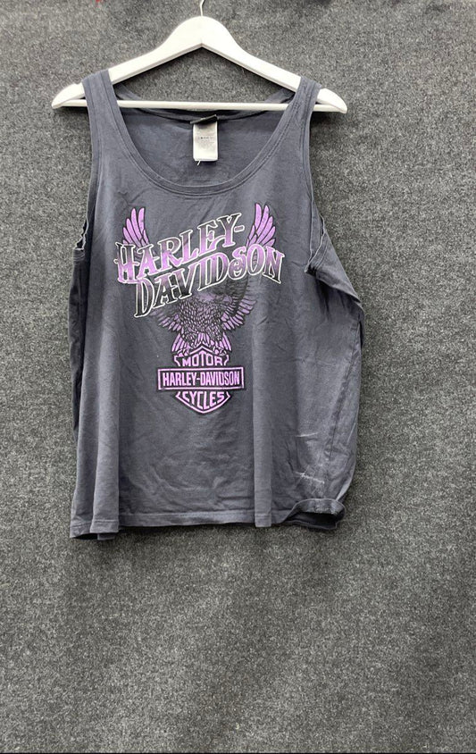 Harley-Davidson Barnett El Paso TX Eagle Tank Top Purple Graphic 2014 Sz 1X
