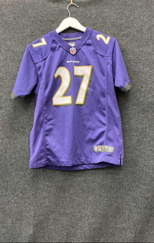 Nike Youth Baltimore Ravens Ray Rice #27 NFL On Field Jersey Purple Size L