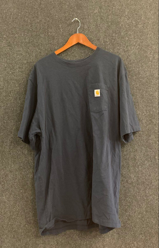 Carhartt Men's Loose Fit Heavyweight Pocket T-Shirt Navy Blue Sz 2XL Tall