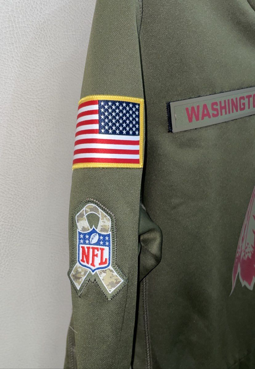 Nike Kids Washington Redskins Salute to Service Pullover Hoodie Green Sz L