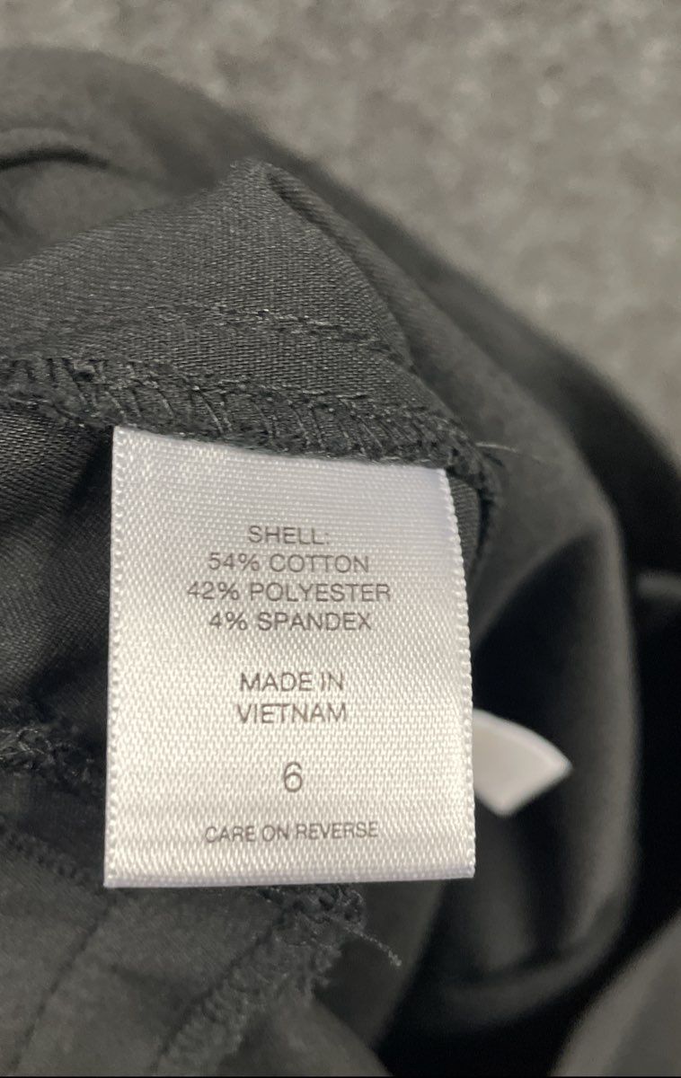Gabrielle Union Women's Black Utility Cargo Pants Ankle Zipper Stretch Size 6