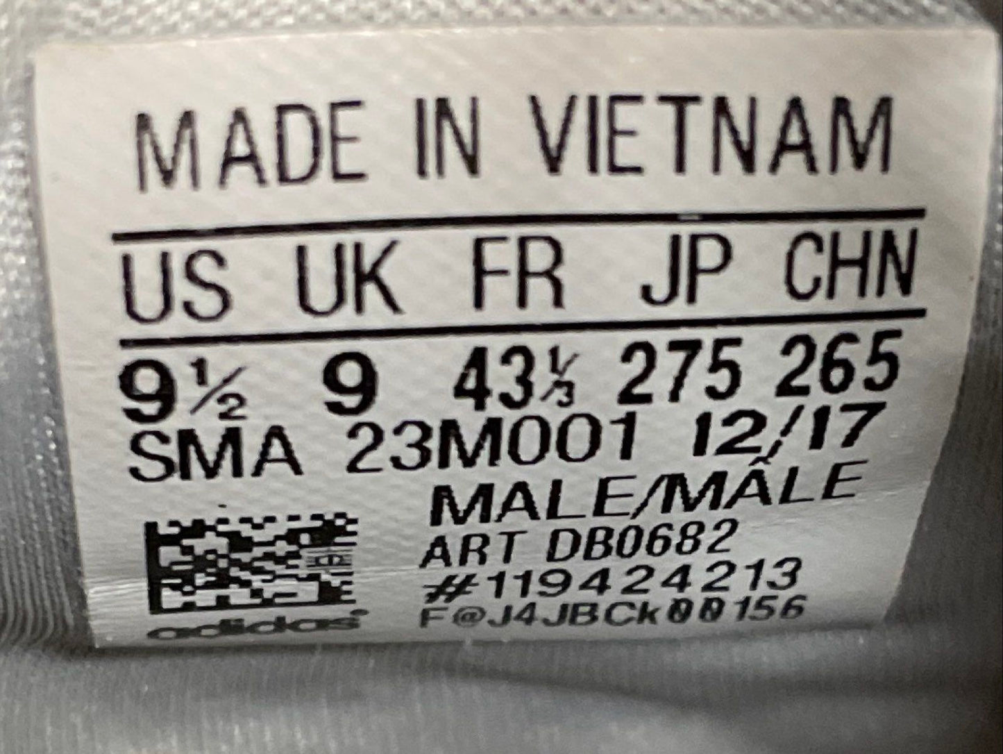 Adidas Cloudfoam Advantage Grey White Running Lifestyle Sneakers Mens Size 9.5