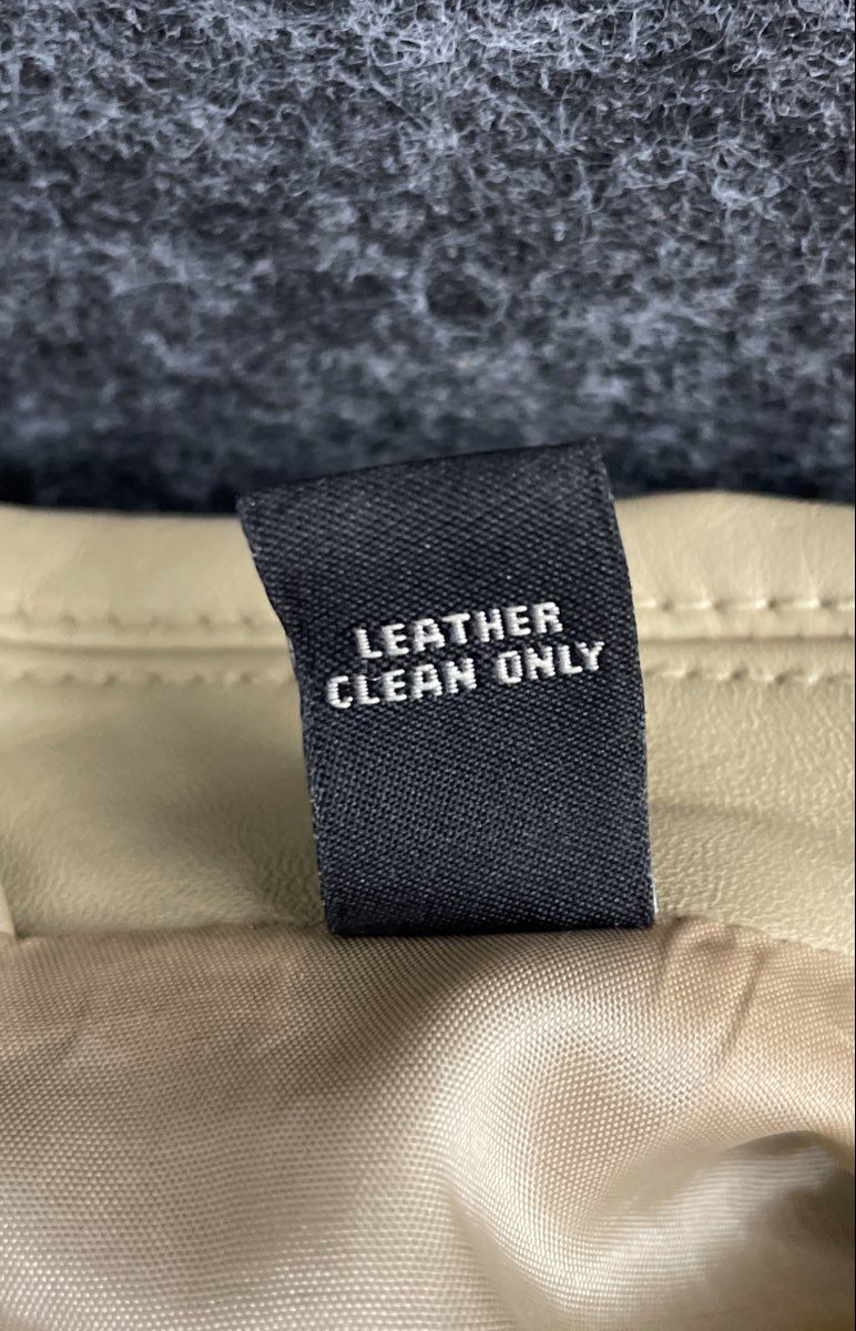 Valerie Stevens Women's Tan Leather Jacket Classic Button Front Sz L