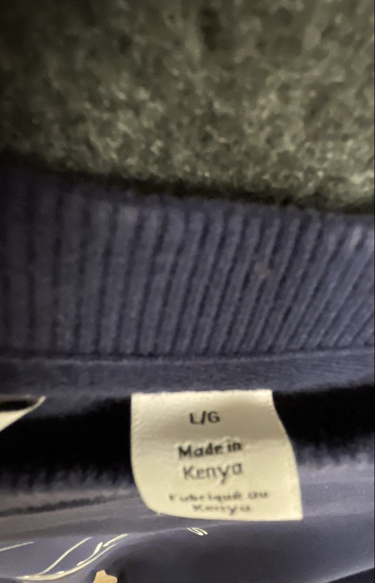 Calvin Klein Jeans Men's Blue Pullover Graphic Logo Crewneck Sweatshirt Size L
