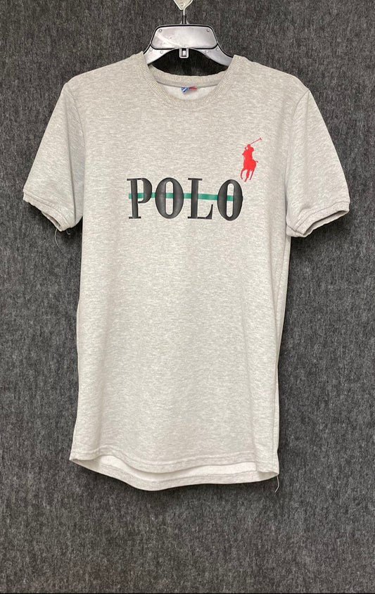 Polo Ralph Lauren Men's Gray Heather Short Sleeve Pony Graphic T-Shirt Sz L