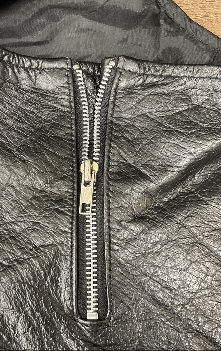 Xelement Black Leather Motorcycle Riding Chaps Braided Trim Biker Sz 6