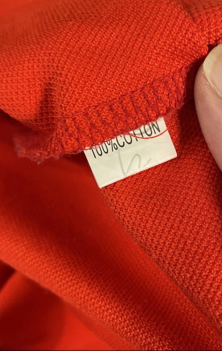Ralph Lauren Men's Red Big Pony Short Sleeve Pique Cotton Polo Shirt Sz L