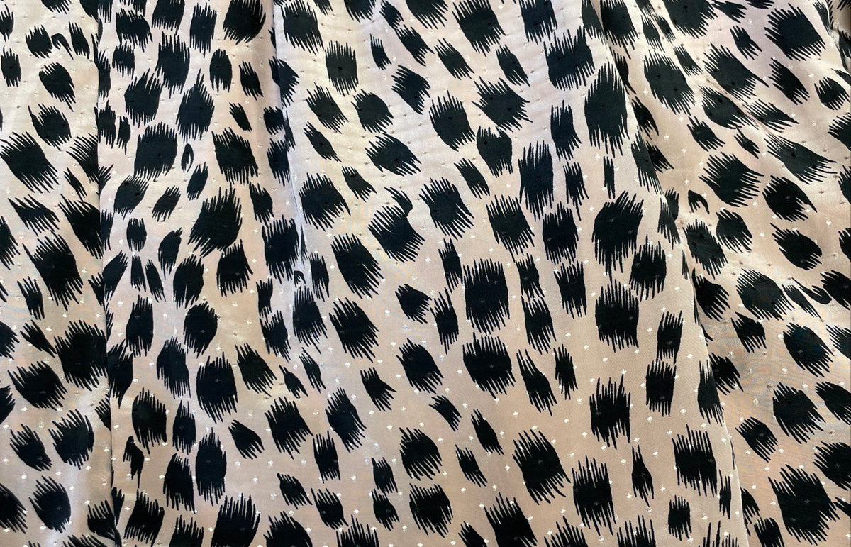 BCBGeneration Women's Pink Black Metallic Animal Print Wrap Dress Sz 0