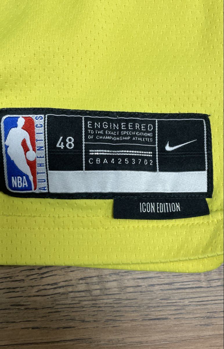 Nike Men's Utah Jazz Donovan Mitchell #45 NBA Icon Edition Yellow Jersey Sz 48
